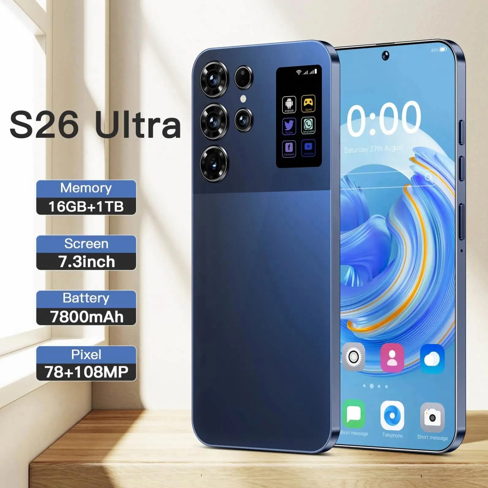Smartphone S26 Ultra 5G, Android