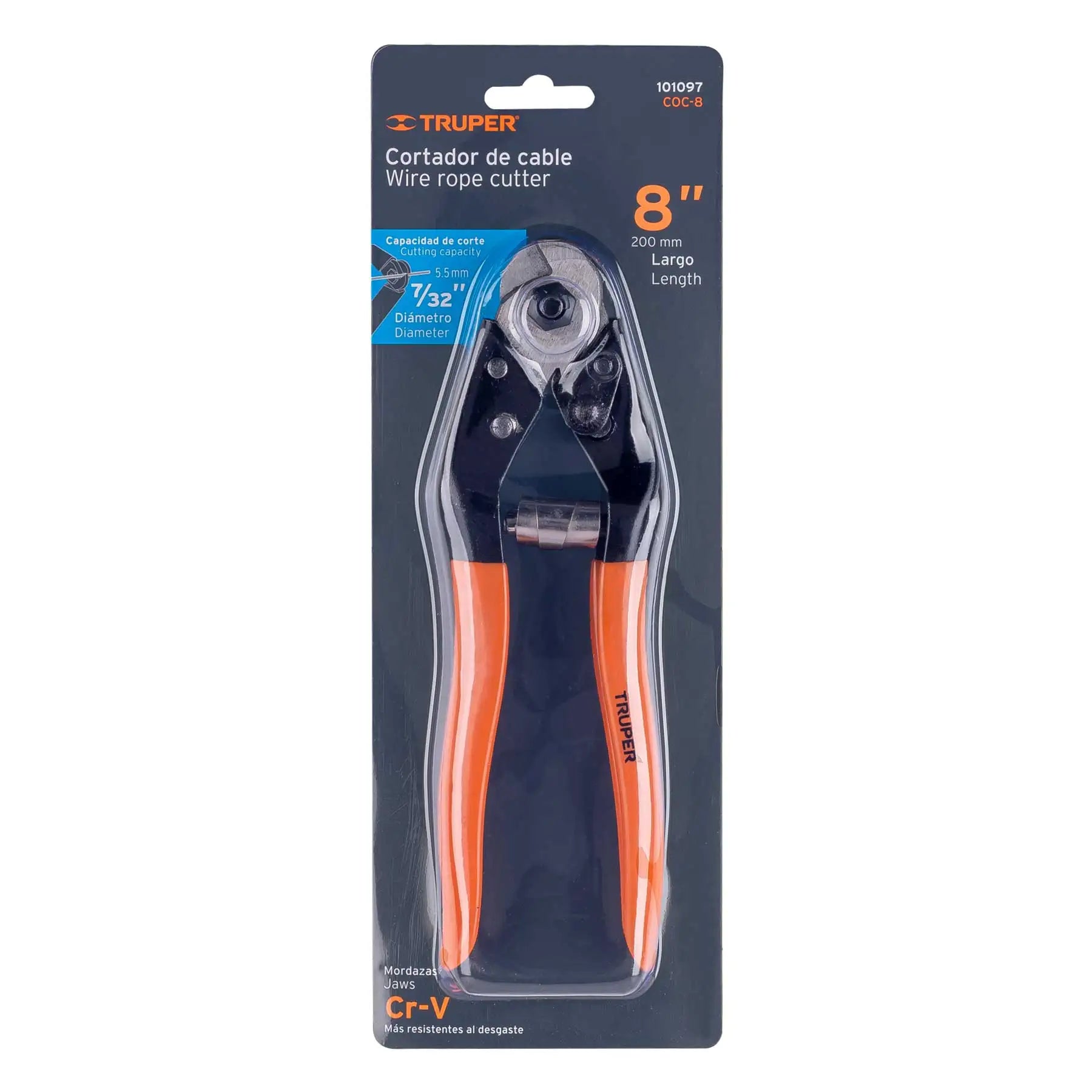Cortador de Cables y Alambres Truper COC-8 de 8' para Cables Eléctricos