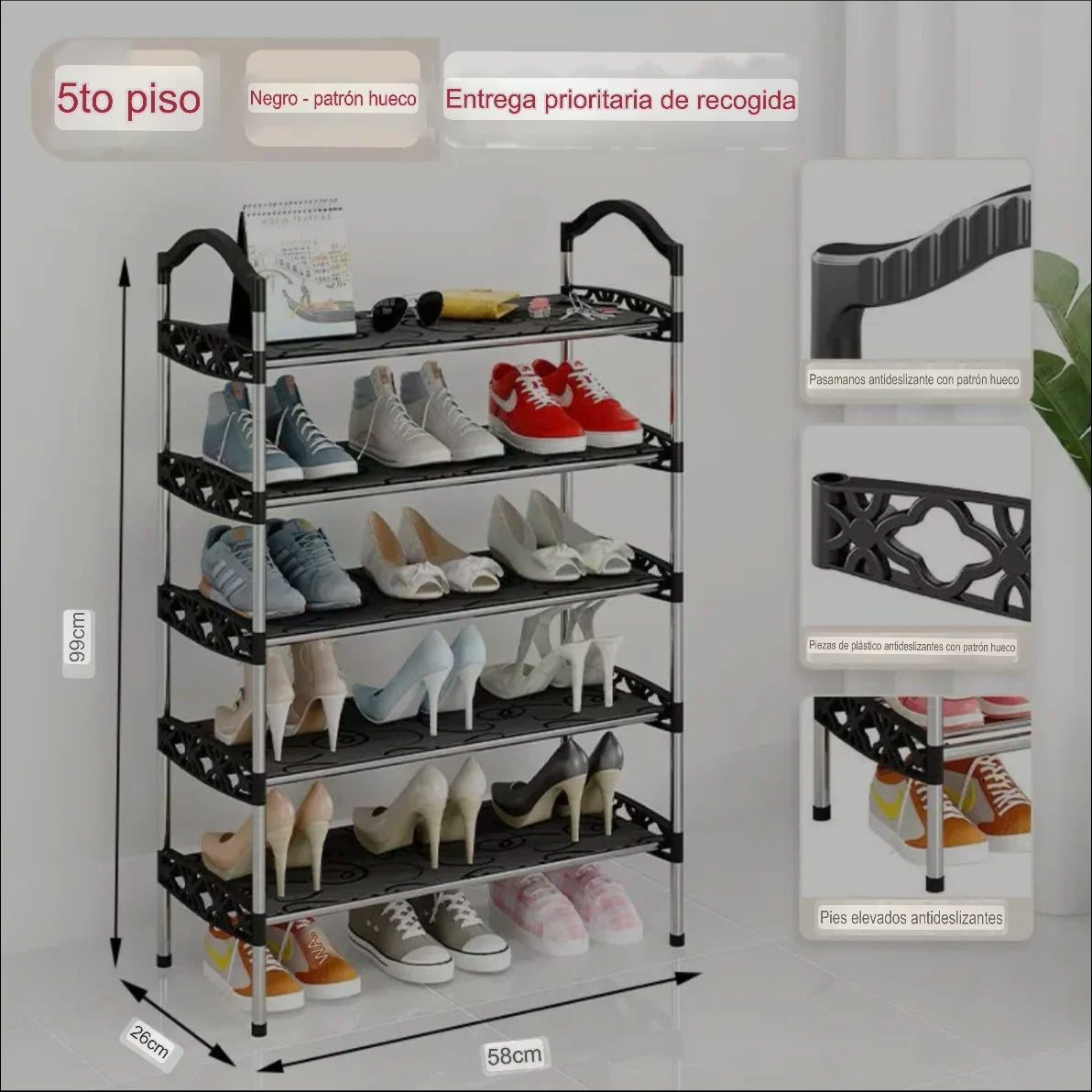 Durable Multilevel Shoe Cabinet