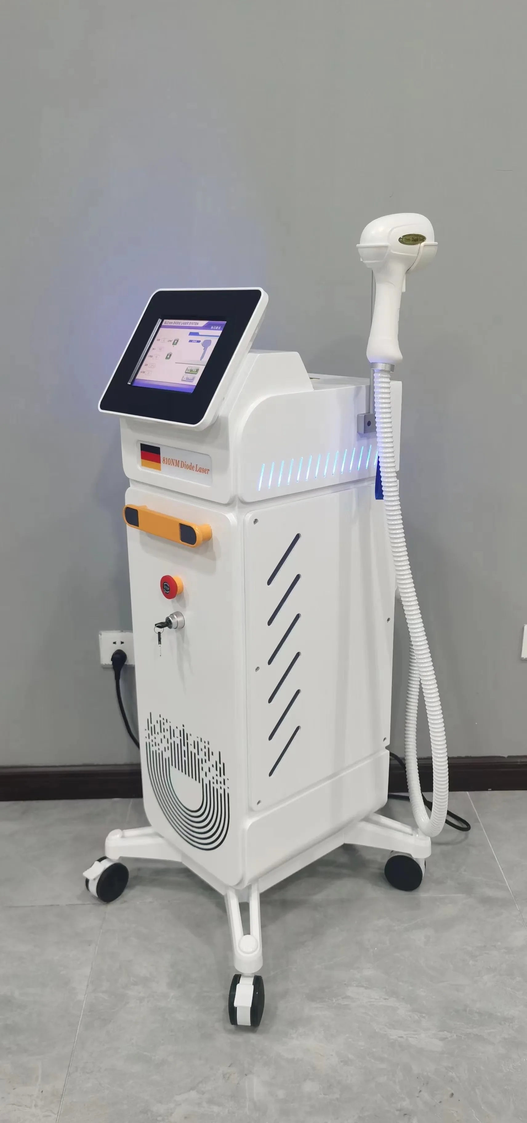 Dispositivo profesional de depilación láser de un solo mango 808nm