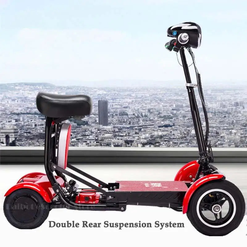Patinete eléctrico de 10 pulgadas y 4 ruedas