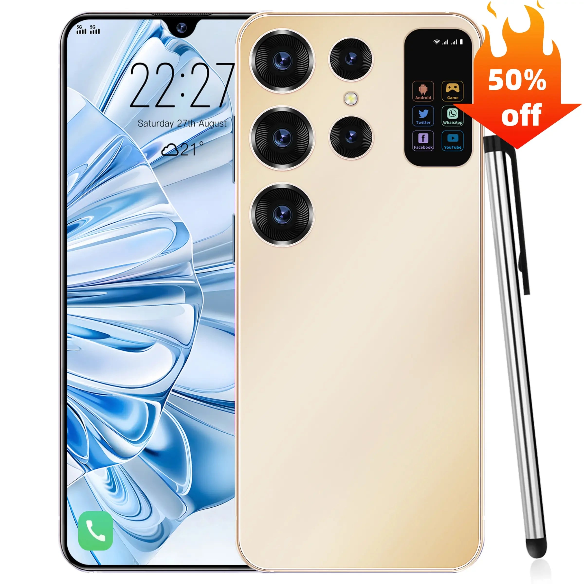 S25 Ultra 5G Smartphone teléfono celular  AI 16GB + 1TB Pantalla de 7,3