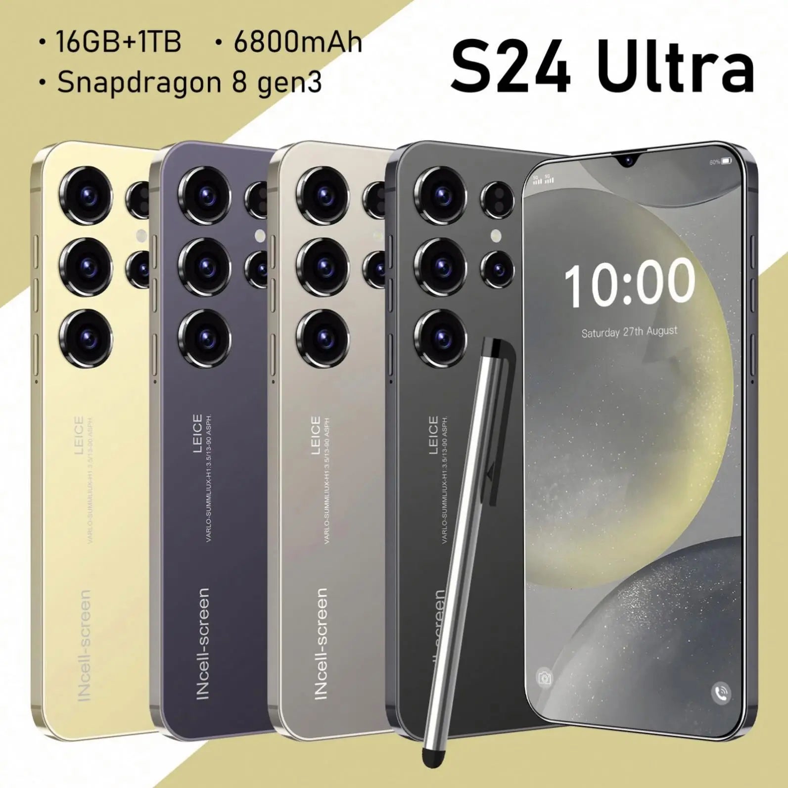 S24 Max SmartUltra  6,8 pulgadas 16GB + 1TB