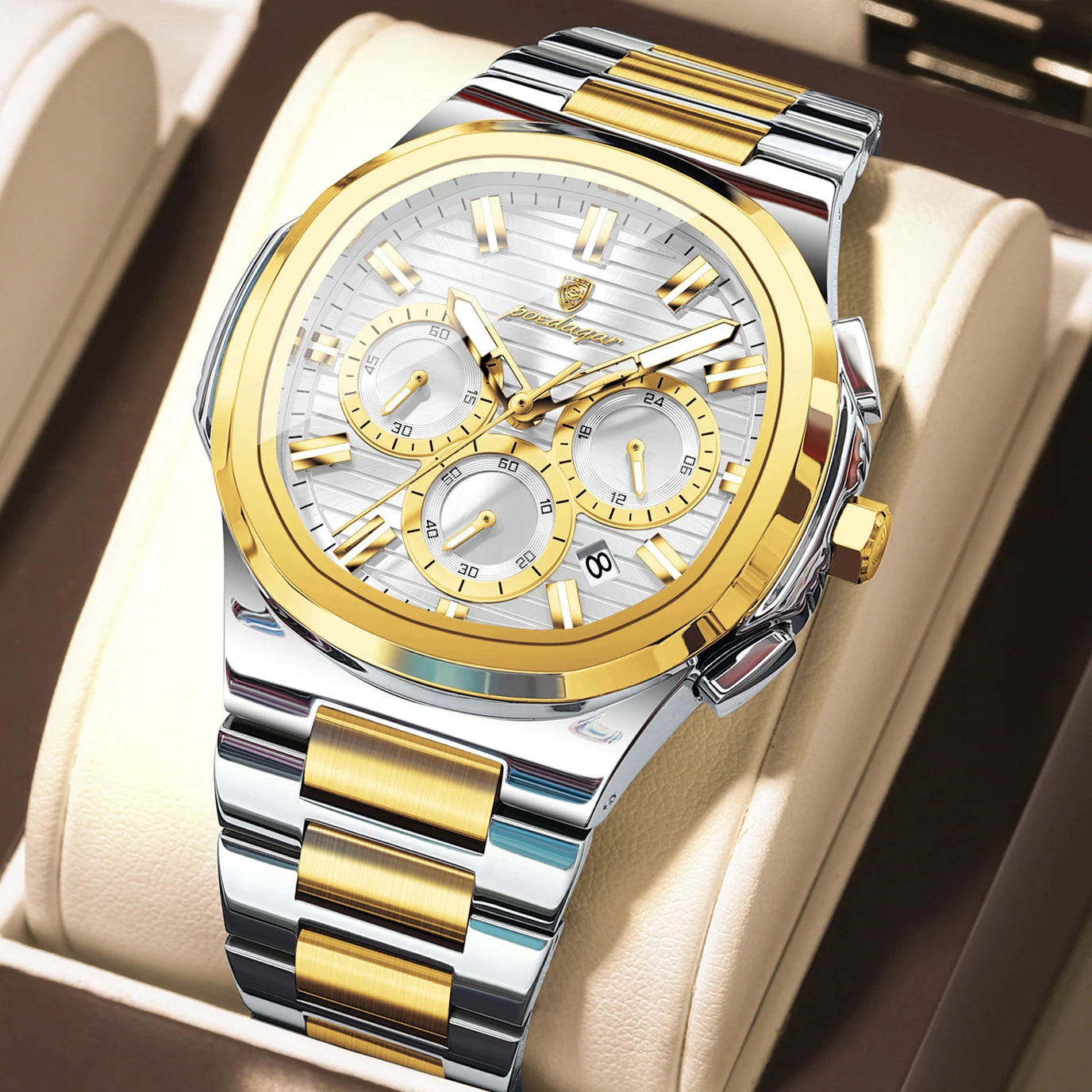 Reloj de Cuarzo Luminoso para Hombre