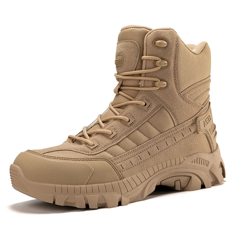 Botas de Caza y Senderismo Impermeables de Desierto