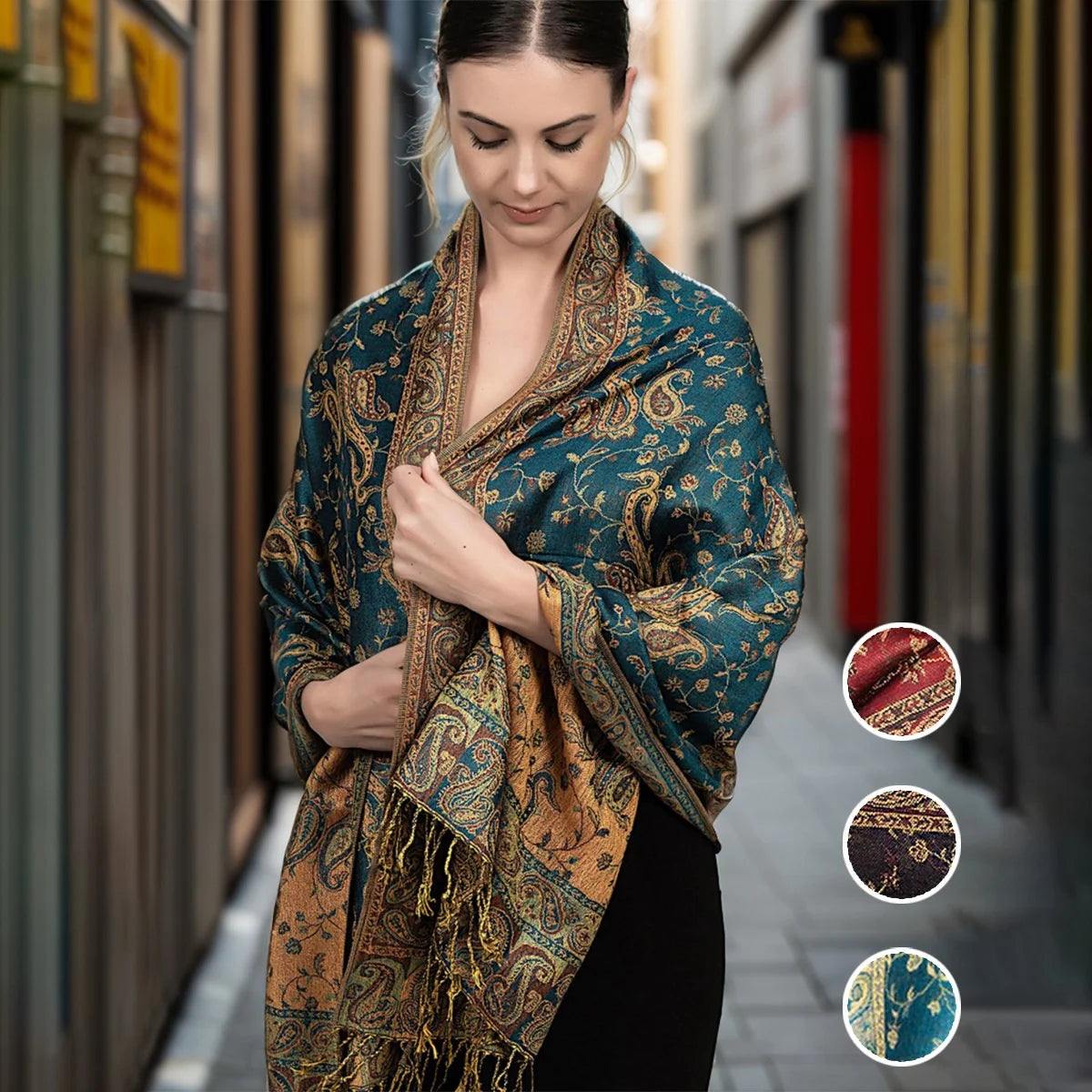 Bufanda Tradicional de Otoño-Invierno para Mujer