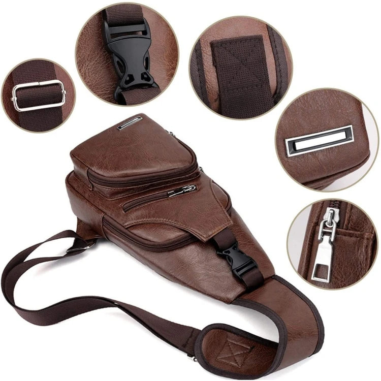 Bolso de Hombro de Piel
