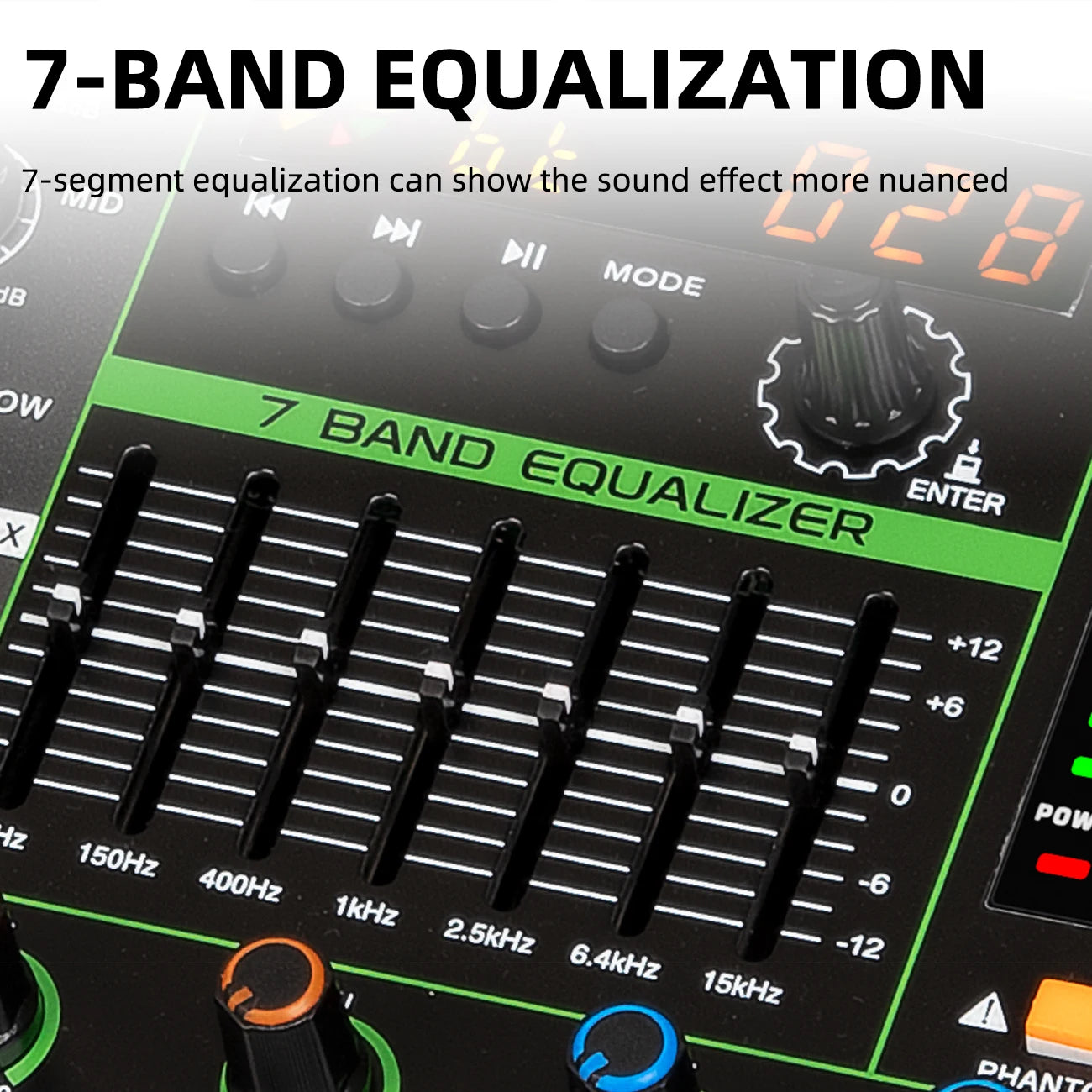 Biner PA12 Mezclador de Audio Profesional