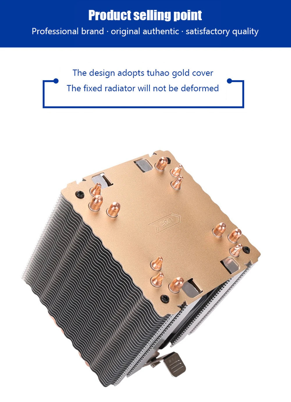 CPU ventilador radiador silencioso