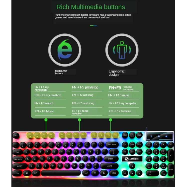 Set de Teclado y Ratón Mecánico
