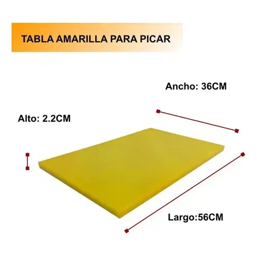 Tabla de cortar Shorbull amarilla