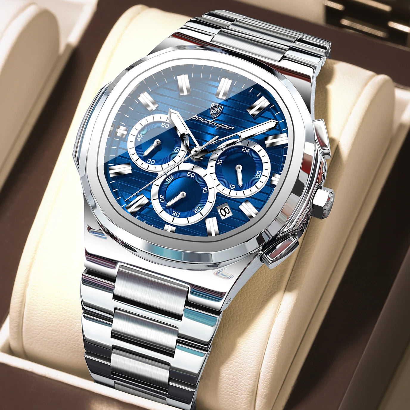 Reloj de Cuarzo Luminoso para Hombre