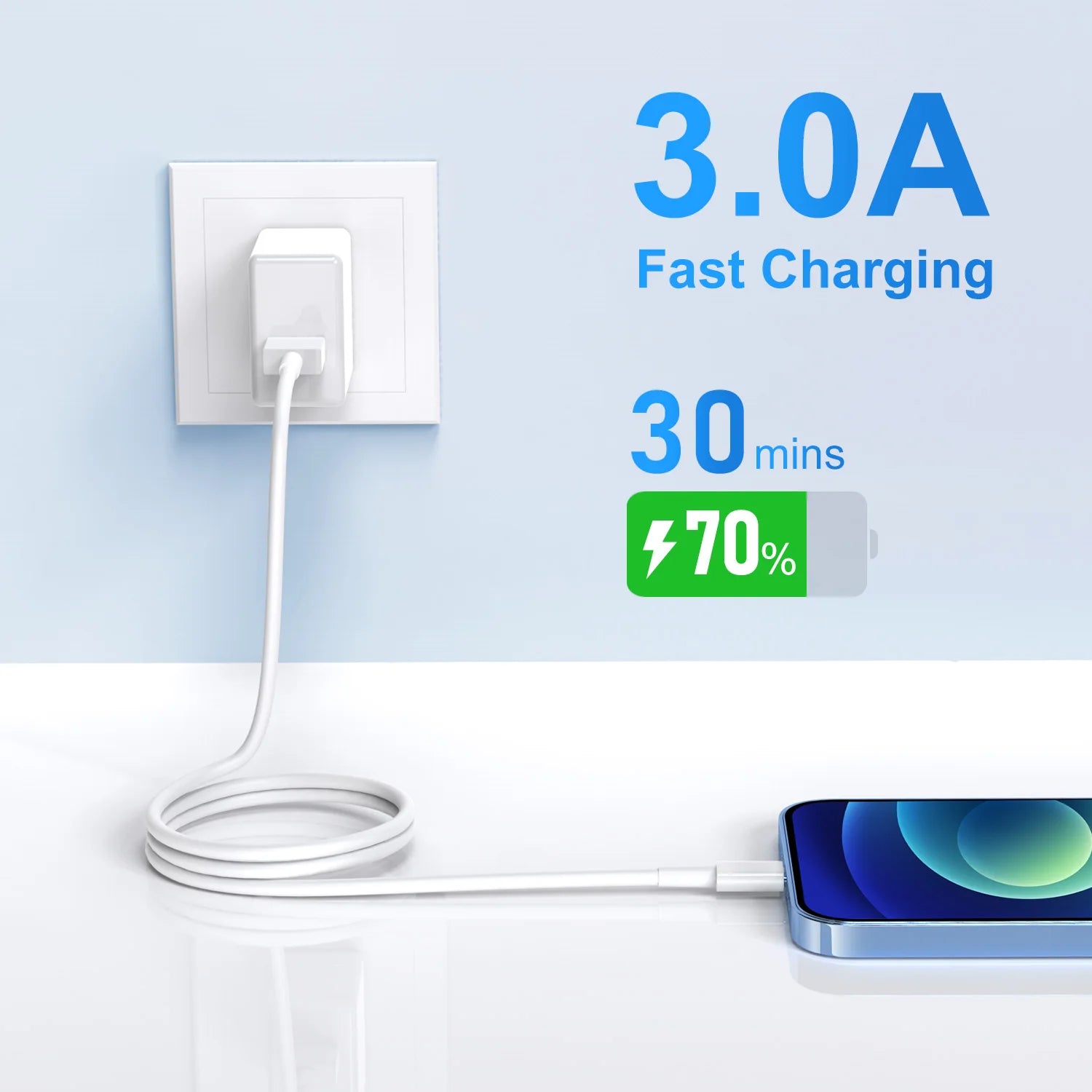 Cable de Carga Rápida con Certificado MFI de 3 pies