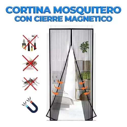 Puerta de pantalla magnética autosellante resistente