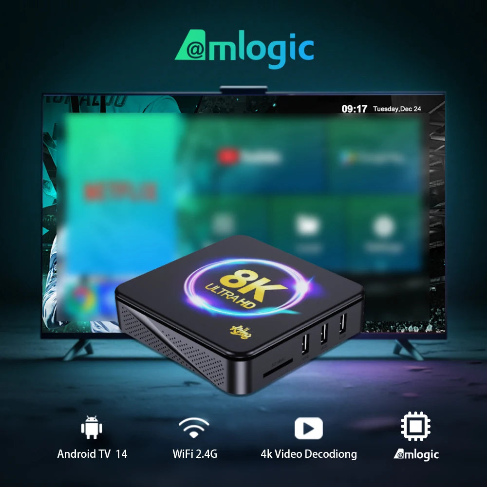 Decodificador de TV Topleo con Android