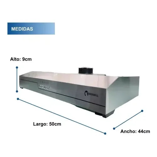 Campana Extractora Integrada de Acero Shorbull de 50 cm con Luz