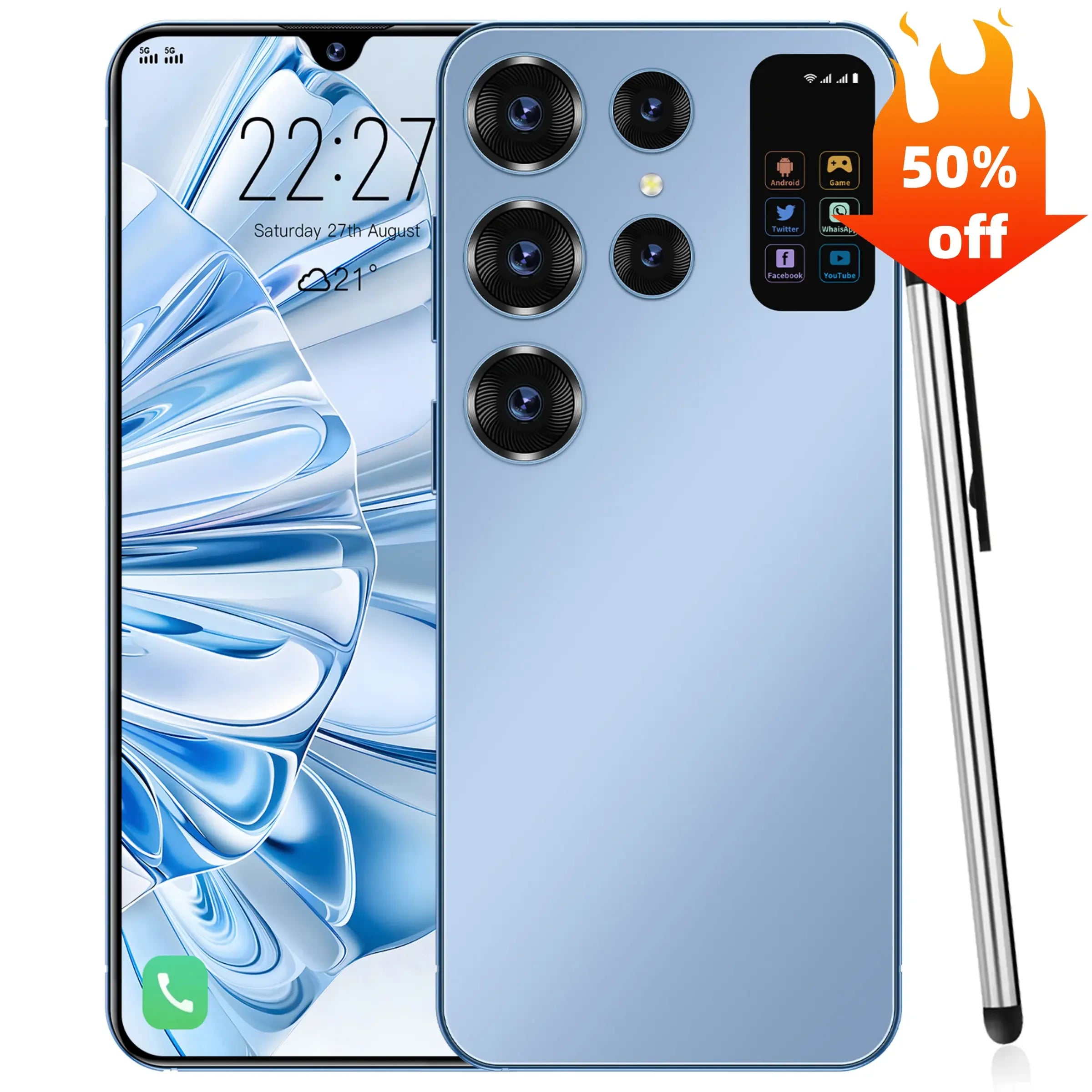 S25 Ultra 5G Smartphone teléfono celular  AI 16GB + 1TB Pantalla de 7,3