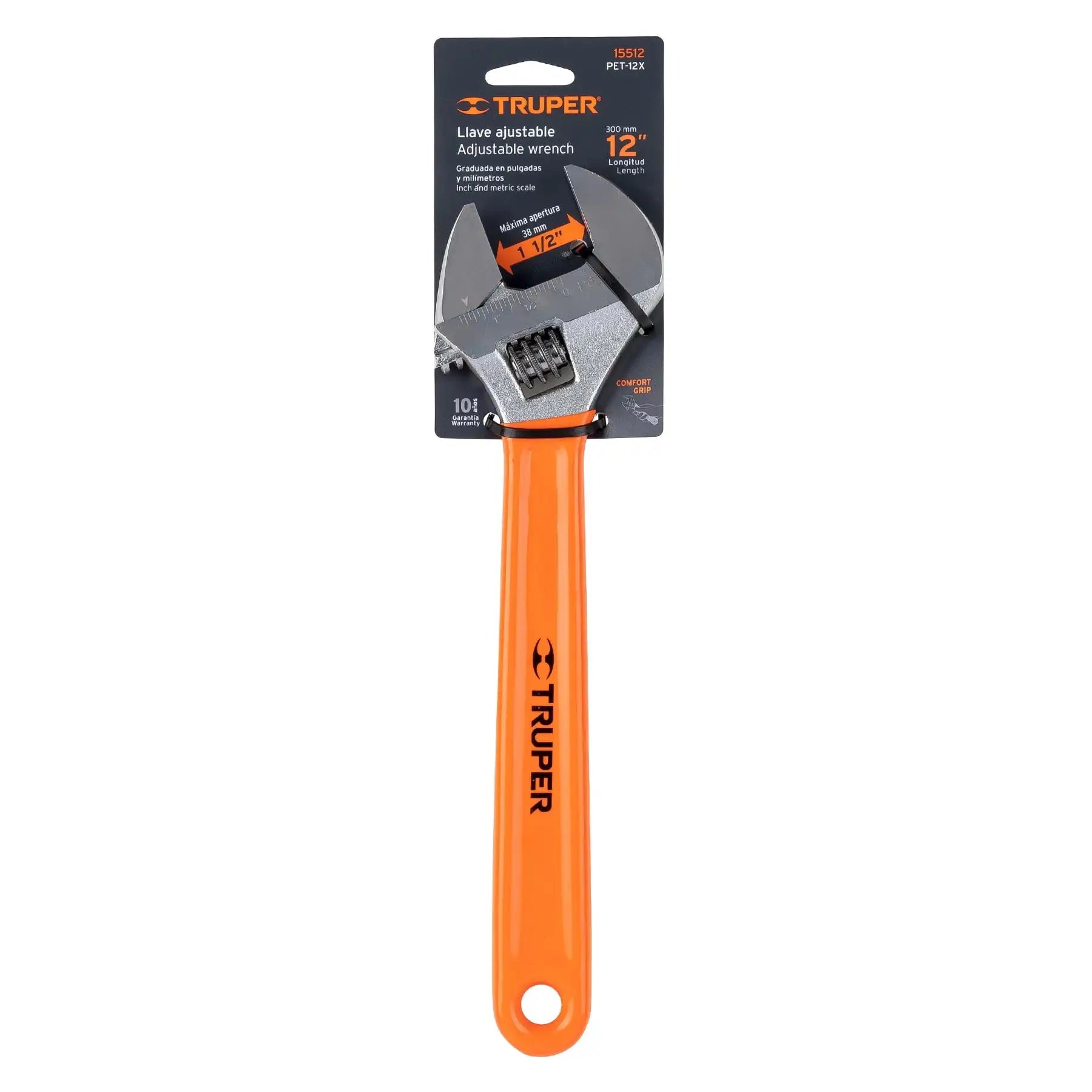 Truper-Llave ajustable de 12