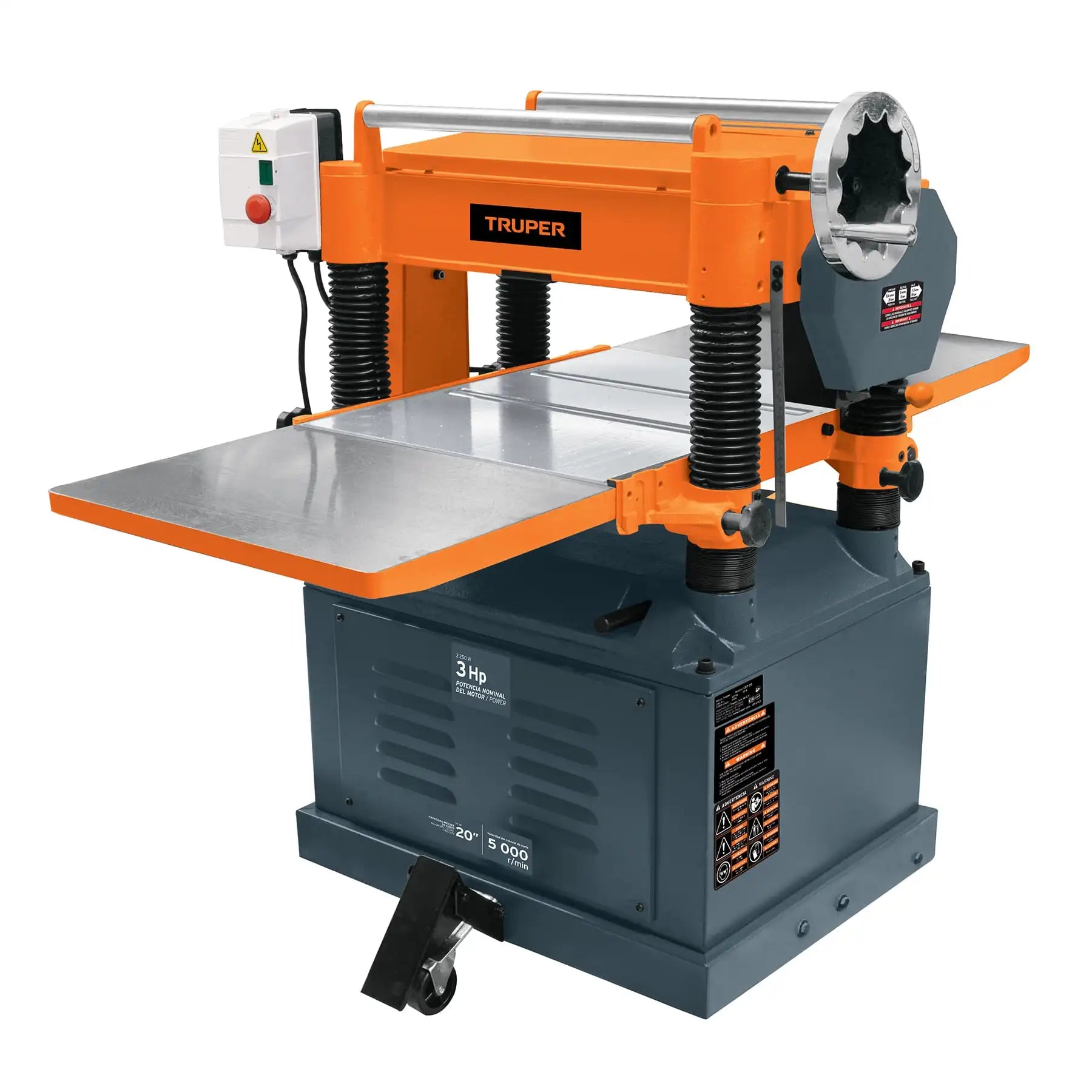 Cepillo para Pisos y Cepilladora de Madera Truper CEP-20 de 20', 2250 W (3 HP)