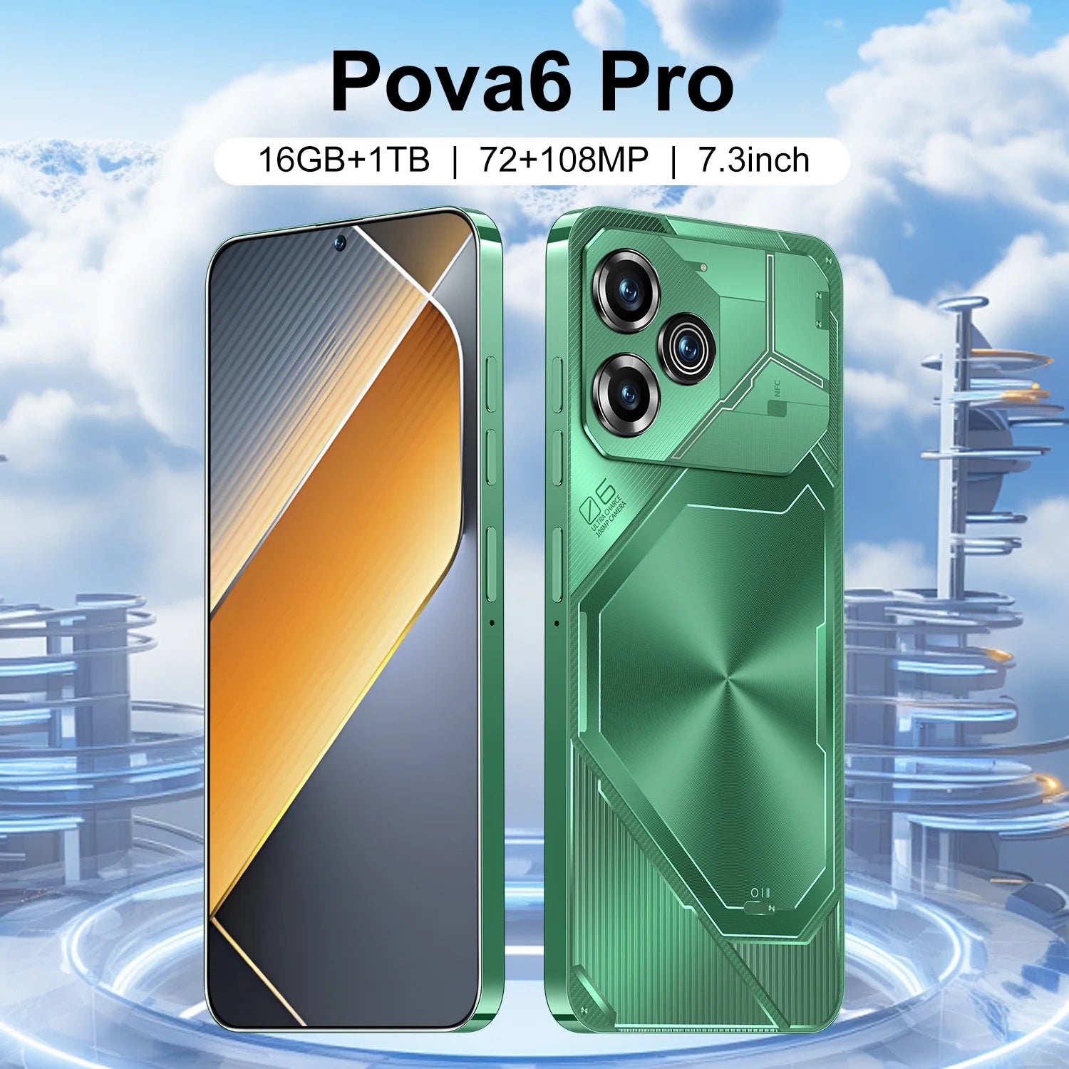 Teléfono Móvil 5G con Cámara de Alta Definición de 108MP, Teléfono Móvil Android