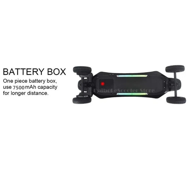 Patinete eléctrico de cuatro ruedas
