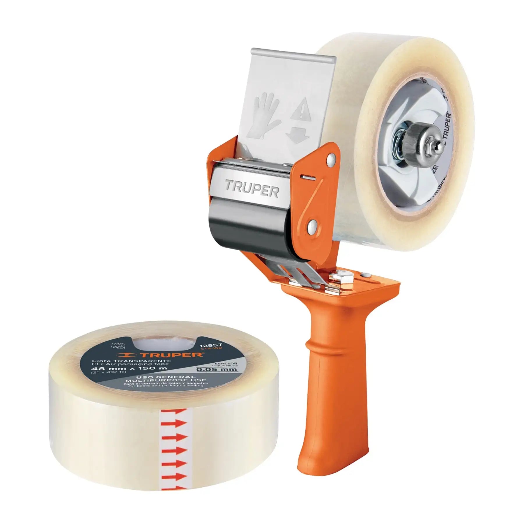 Dispensador de Cinta Adhesiva de Plástico Truper DESP-CE para Cortar Cinta