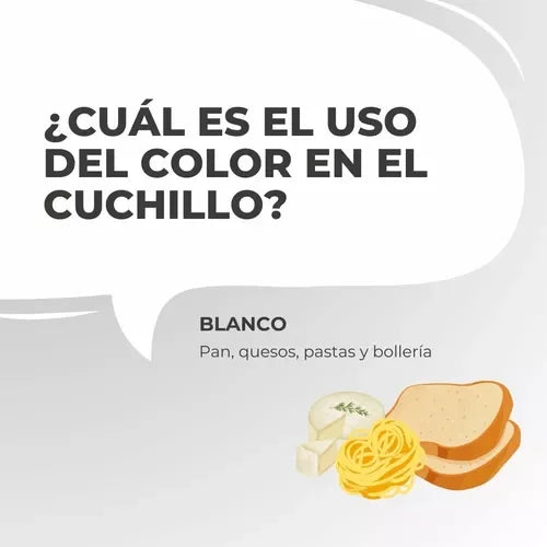 Cuchillo de Chef Blanco de 30 cm, Acero Inoxidable Profesional Shorbull 12