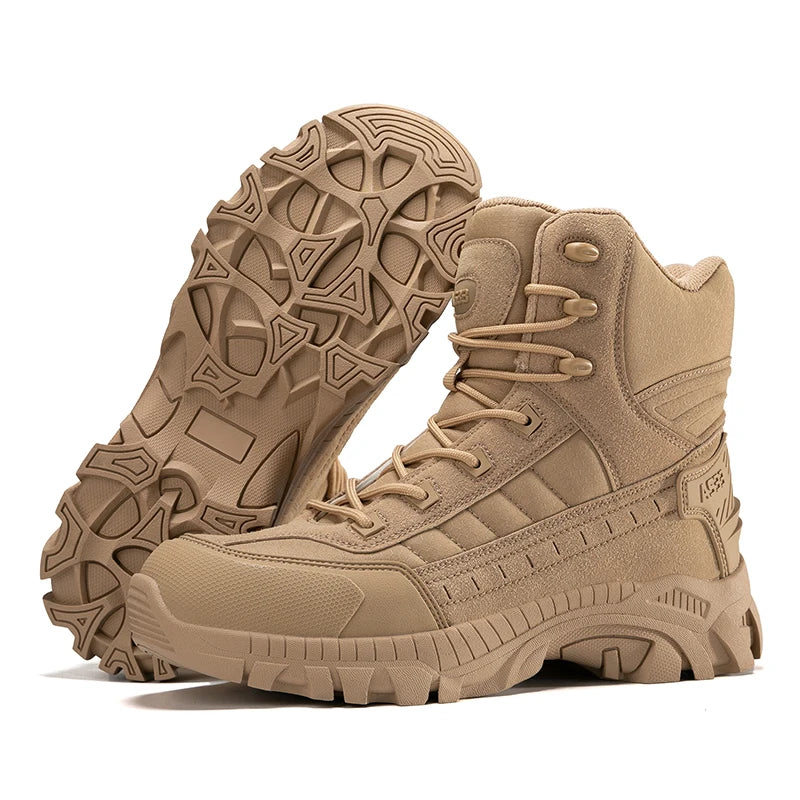 Botas de Caza y Senderismo Impermeables de Desierto