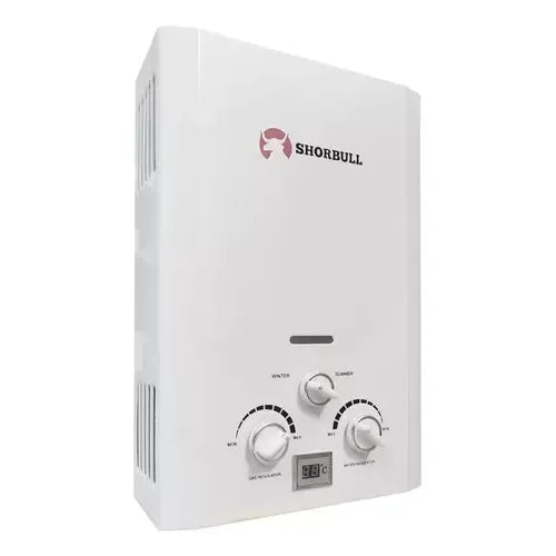 Calentador de Agua Instantáneo a Gas LP Shorbull de 8L