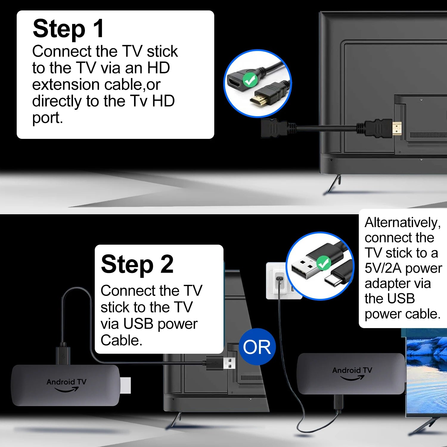 TV Box Android 4K, Android TV Stick