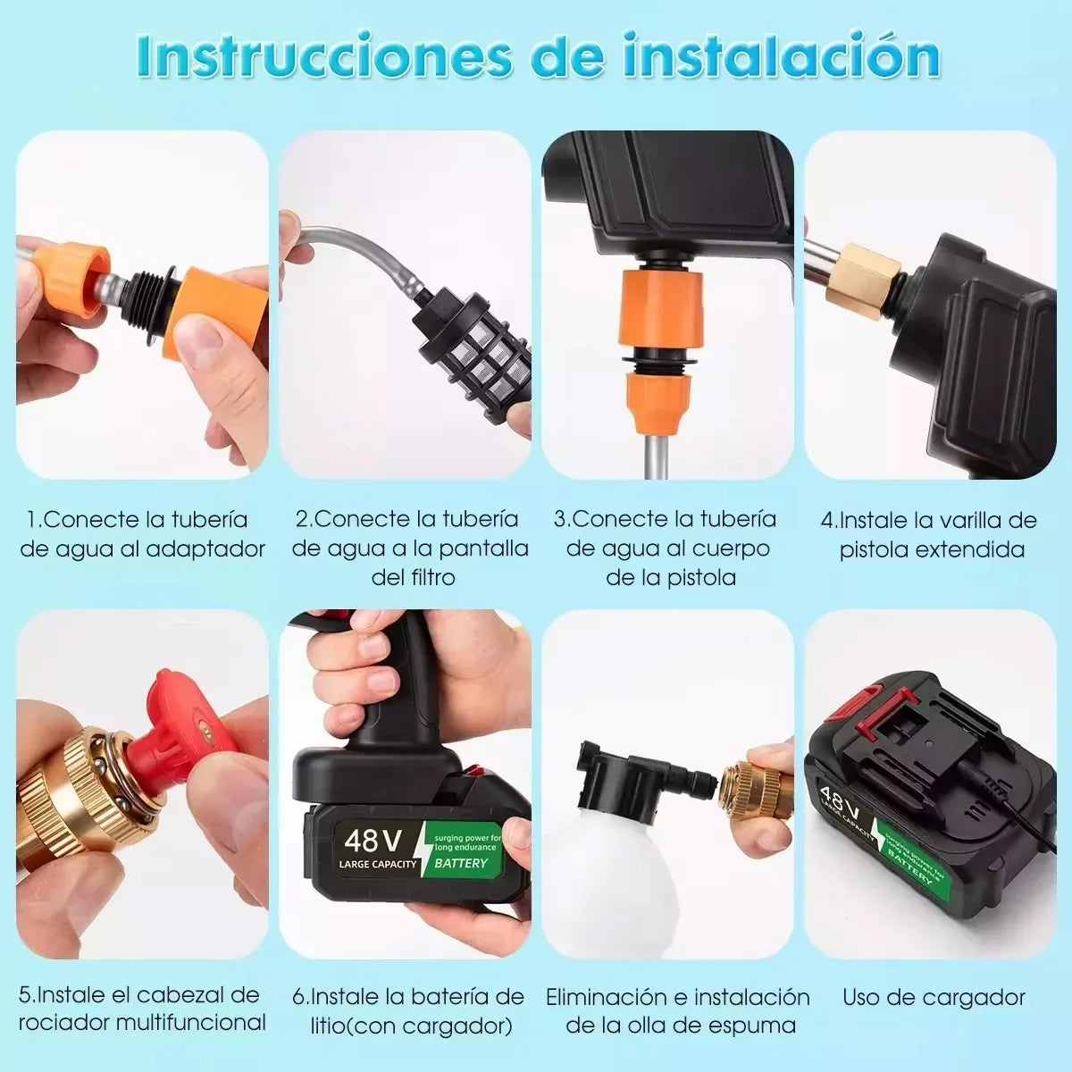 Hidrolavadora Portátil Eléctrica Con Pistola