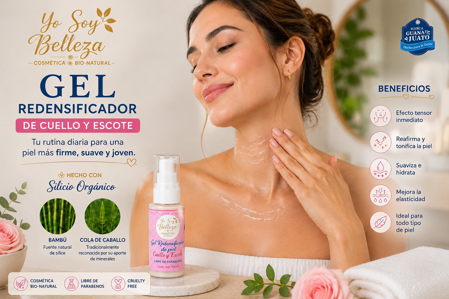 Gel de de cuello y escote redensificador
