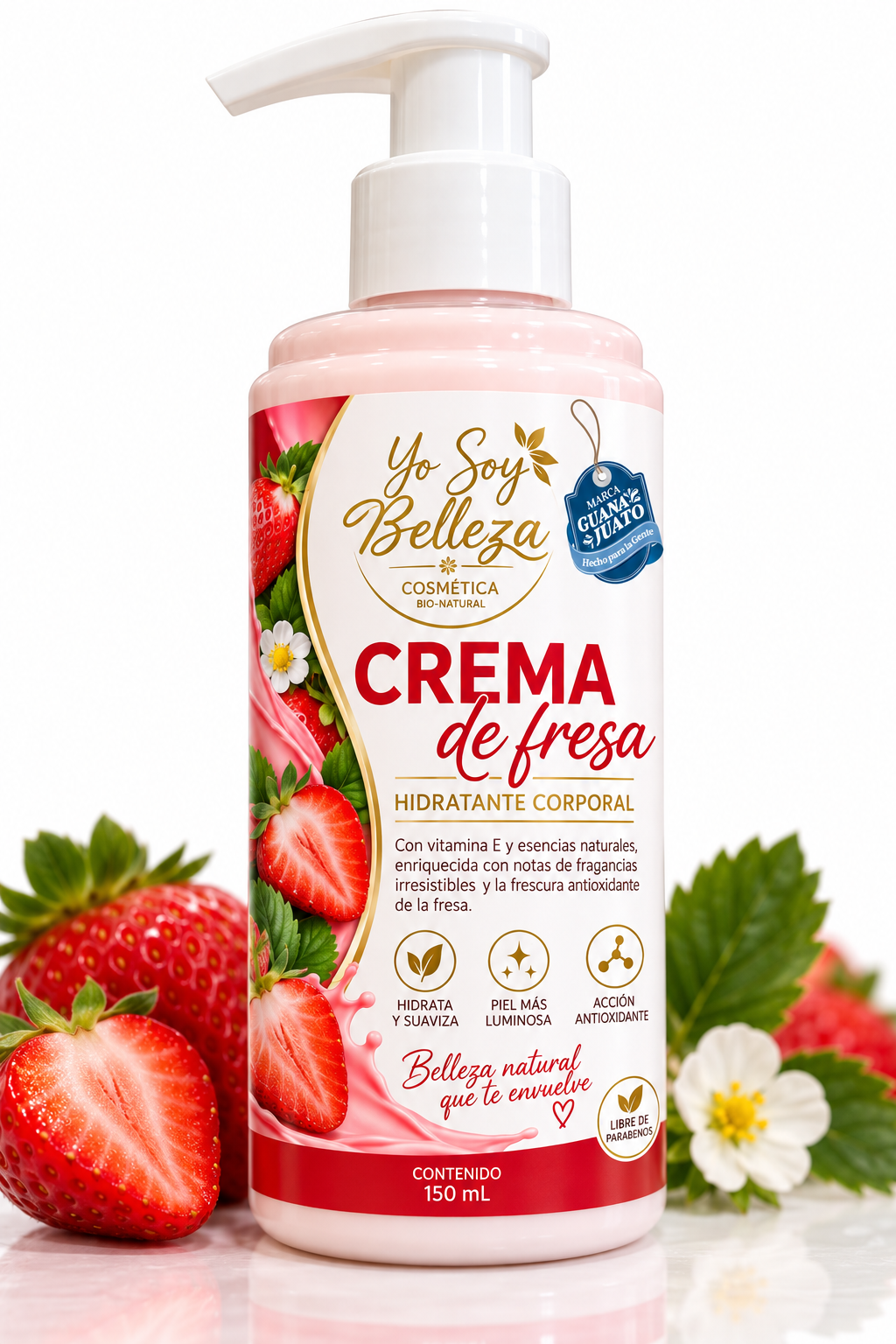 Crema corporal de Fresa 150 ml