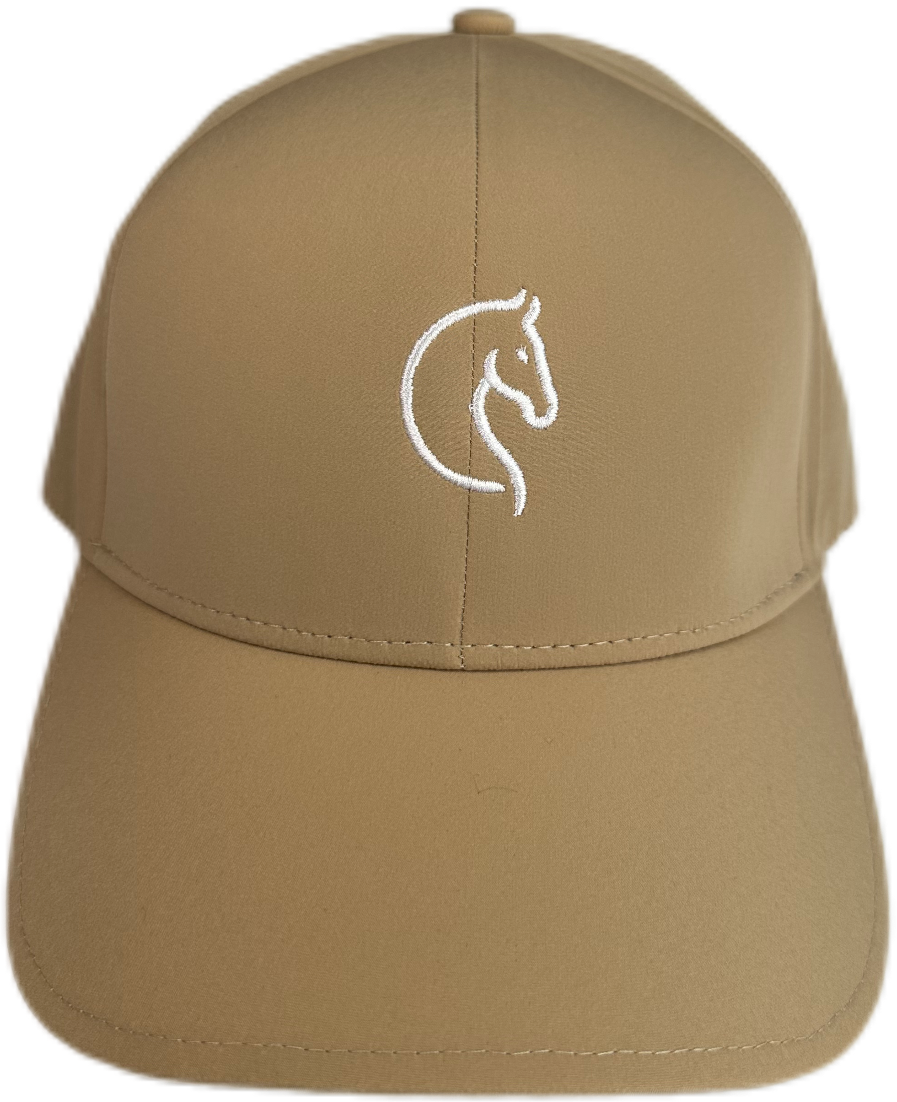 Gorra Beige Bordado Blanco