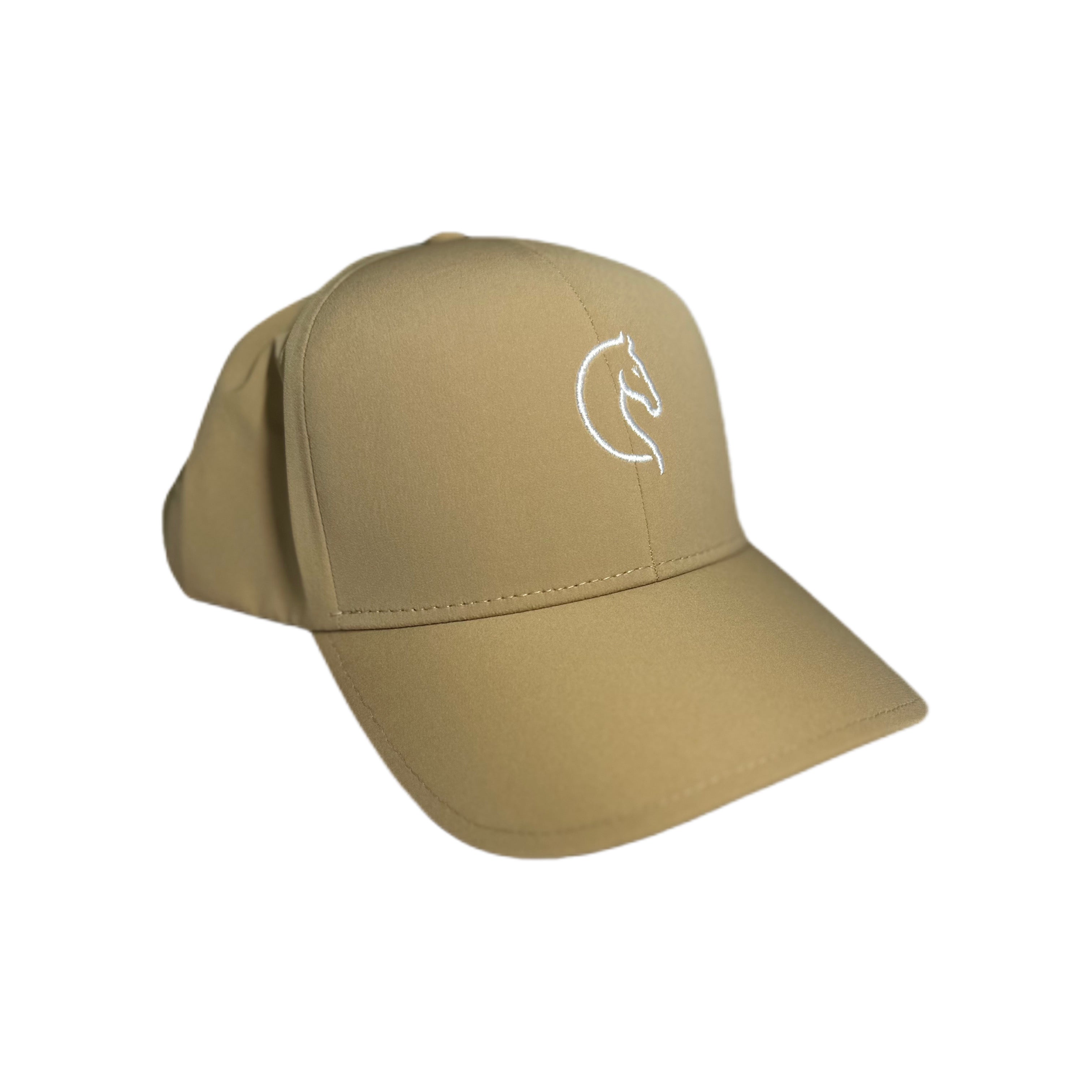 Gorra Beige Bordado Blanco