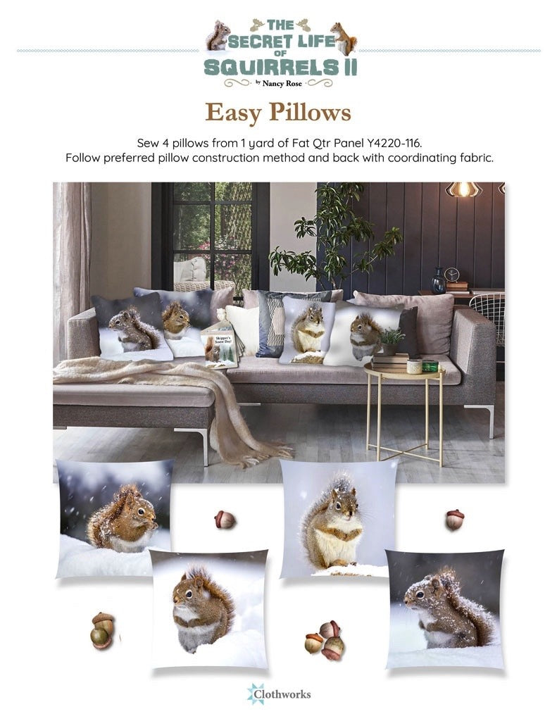 Panel La vida secreta de las ardillas Calidad fotográfica Cada cuadro mide 45 x 53 cm