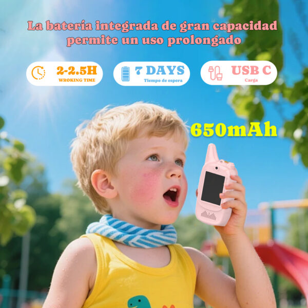 Par De Walkie-Talkie De Video Para Niños Wifi 2.4G