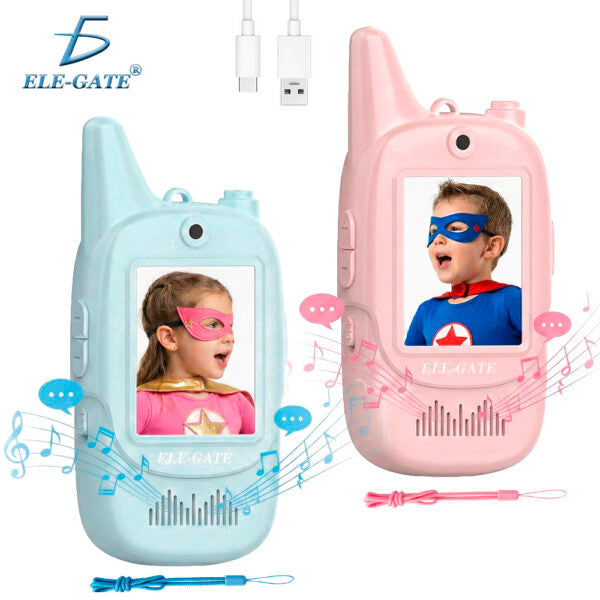 Par De Walkie-Talkie De Video Para Niños Wifi 2.4G