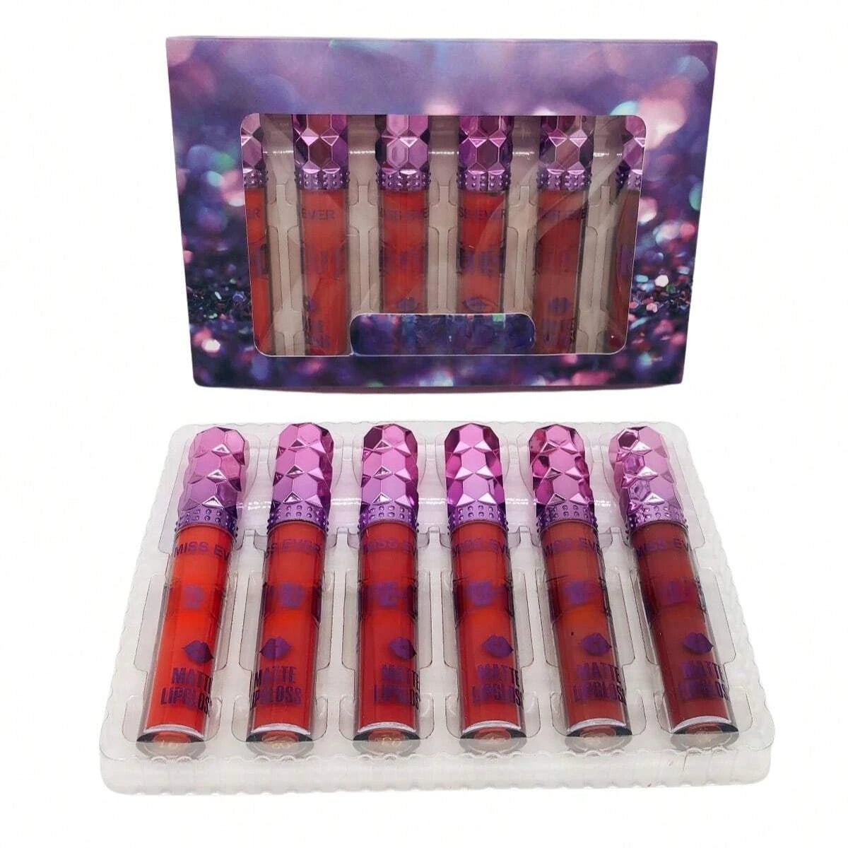 Juego de 6 brillos de labios líquidos mate