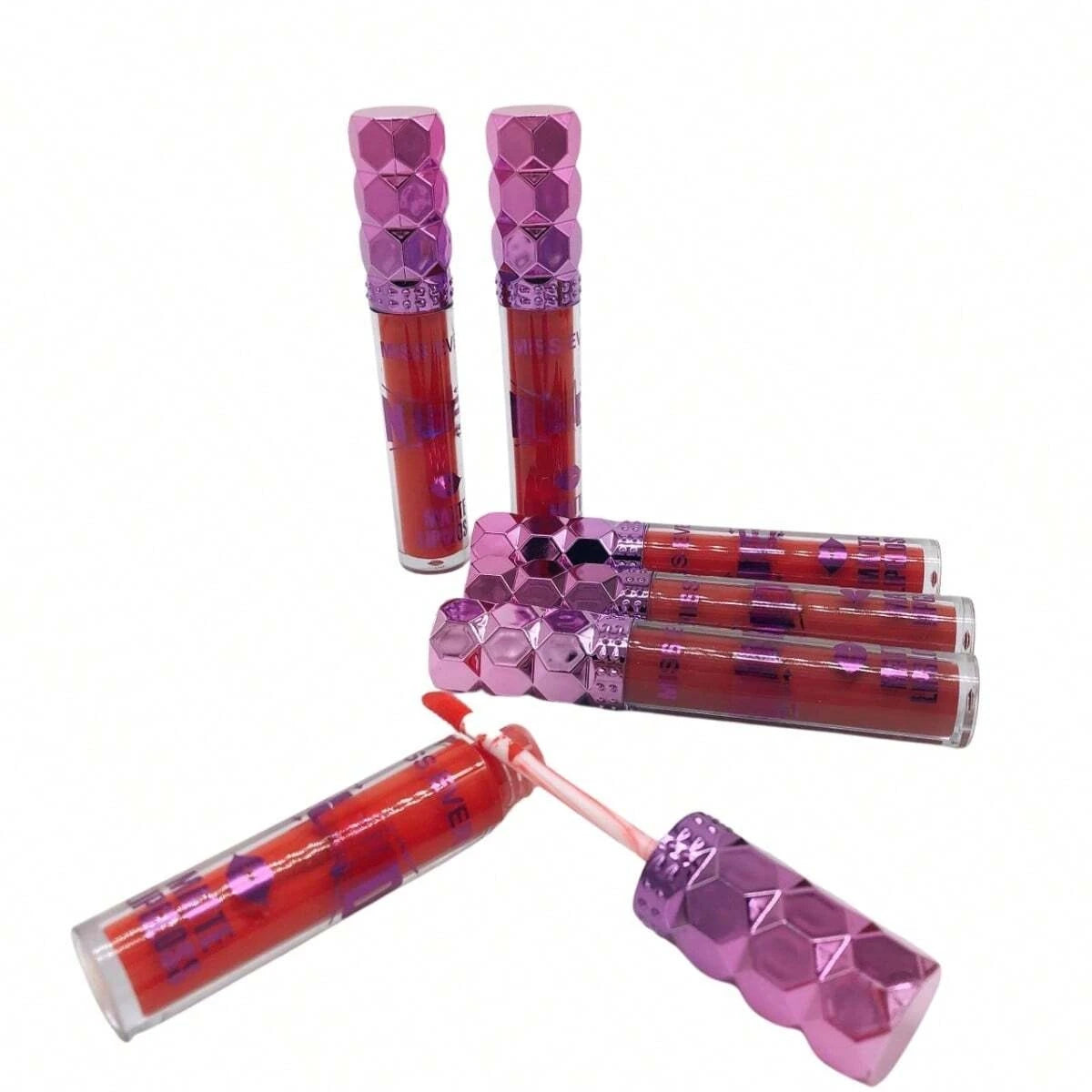 Juego de 6 brillos de labios líquidos mate