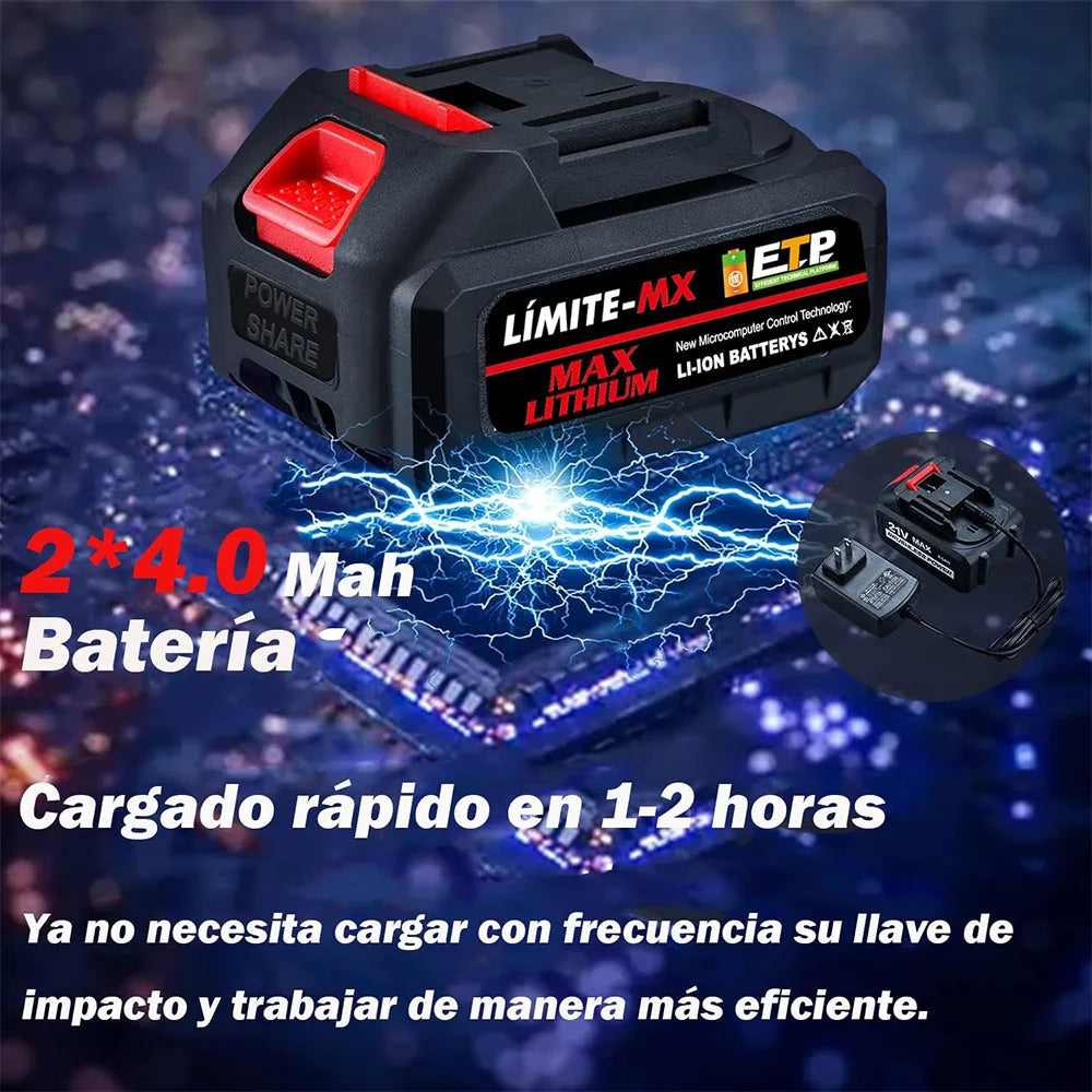 Juego de Llaves de Impacto Inalámbrico