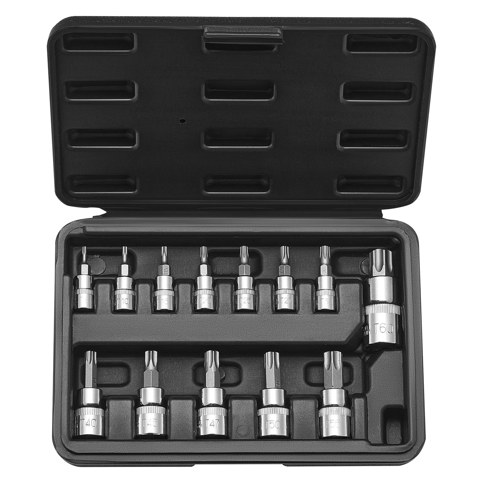 Juego de vasos con punta Torx, 13 piezas