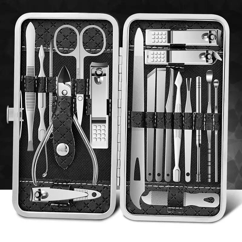 Kit Profesional de Manicura y Pedicura, 19 Piezas