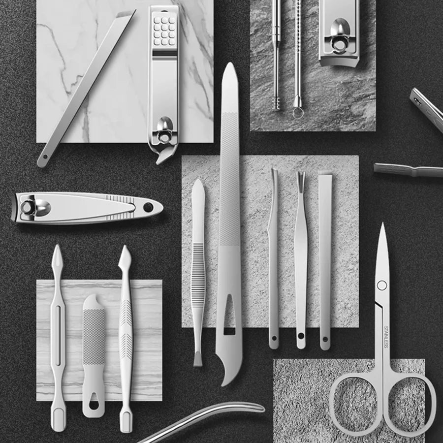 Kit Profesional de Manicura y Pedicura, 19 Piezas