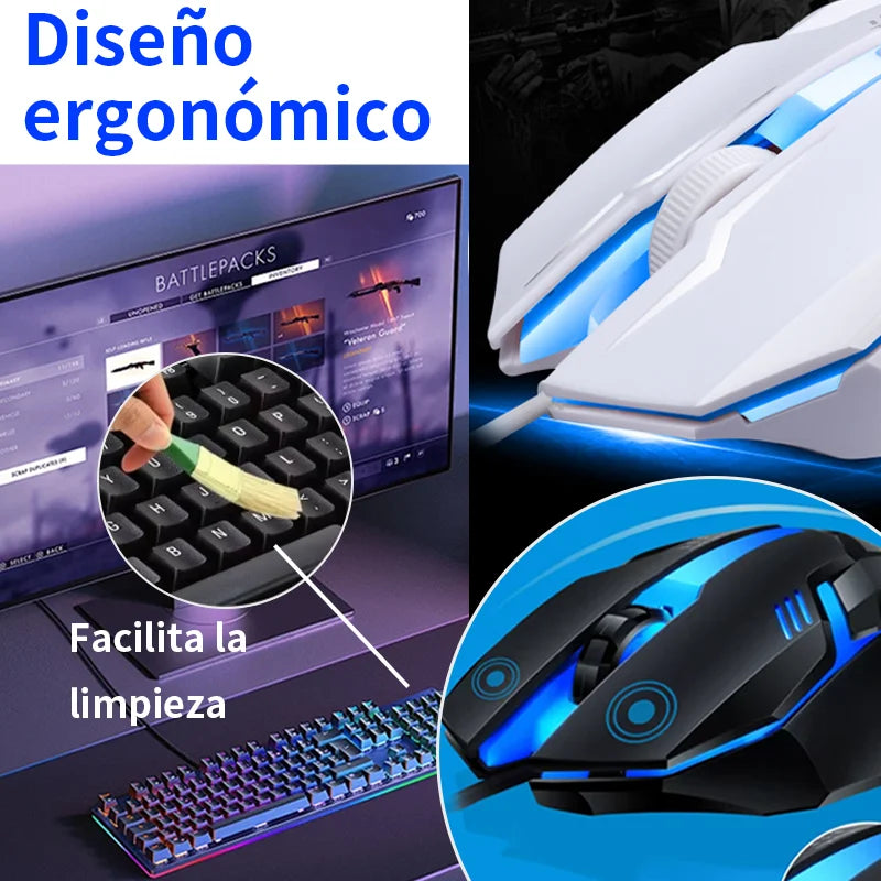 Kit de Teclado y Ratón con Cable