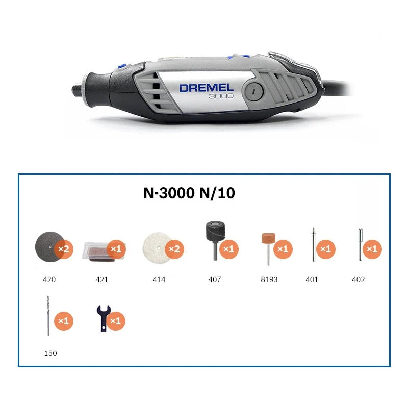 Kit de herramientas rotativas eléctricas Dremel 3000