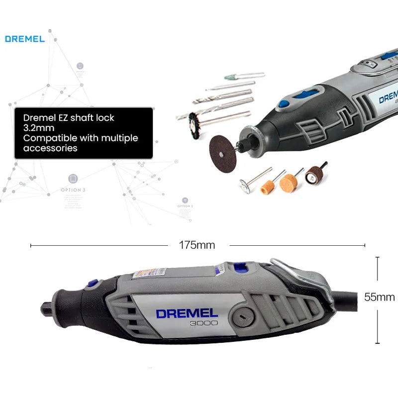 Kit de herramientas rotativas eléctricas Dremel 3000