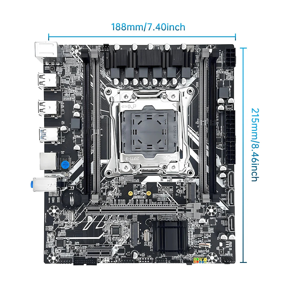 Kit de placa base para juegos SOYO X99 con LGA 2011-3 Intel Xeon