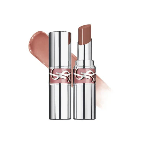 YSL YVES SAINT LAURENT HIGH-SHINE CARING LIPSTICK 201 ROSEWOOD BLUSH