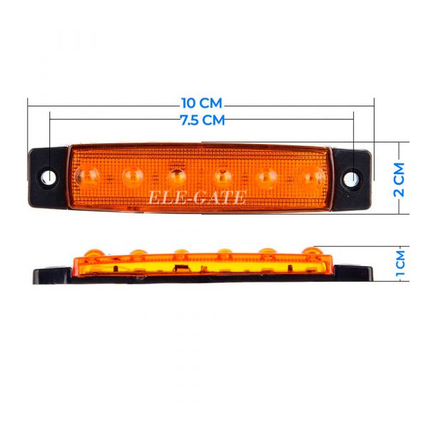 10 Led Luces Laterales De Marcador Para Camión Remolque Ámba